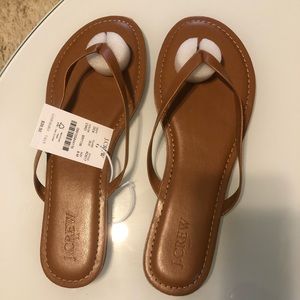 J Crew Flip Flops. Size 8.